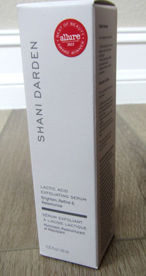 NEW SHANI DARDEN LACTIC ACID EXFOLIATING SERUM 1 FL OZ BRIGHTEN
