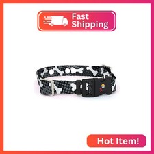 Extreme Dog Fence Replacement Collar Strap, Black Bones, Large