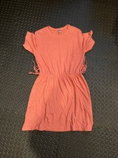 Old Navy Dress Womens Size Large orange Cotton Short Sleeve A Line Summer