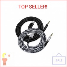 iPhone 17 USB C Aux Cord for Car (2Pack/3.3ft), USB C to 3.5mm Audio Aux Jack Ca