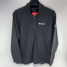 The North Face Sweatshirt Mens Large Black Tech Fleece 1/4 Zip Pullover Novant