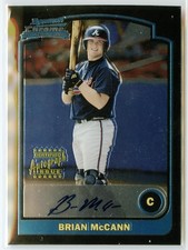 2003 Bowman Chrome Brian McCann Rookie Auto Atlanta Braves