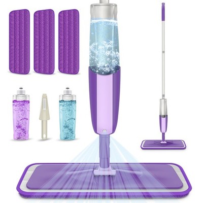 Spray Mops zur Reinigung von Böden - MEXERRIS Bodenwischer mit 3 wiederverwendbaren Pads 2