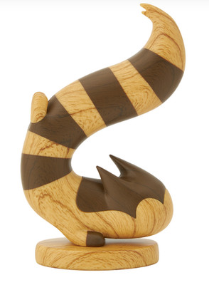 Pokemon Concierge Wood Carving Style Figure Furret Japan NEW
