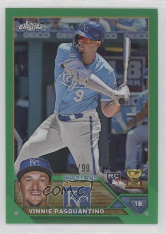 2023 Topps Chrome Green Refractor 23/99 Vinnie Pasquantino #119 0ev7
