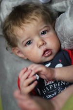 Authentic Reborn Liam By Bonnie Brown 28” customized, hand painted & rooted