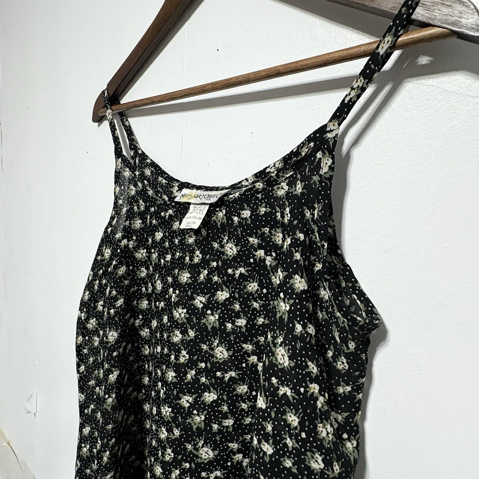 Necessary Objects Vintage Y2K 90s Womens S Dress Tunic Ditzy Floral Whimsigoth - Image 3 of 4