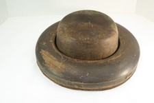 Antique  Wooden Hat Form Mold Block  Millinery  S & H Co.  6-3/4  # 960 & 963