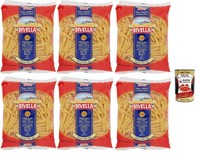 Divella Penne Ziti N°32 Hartweizen Pasta 100% Italienisch 6X500G +Polpa