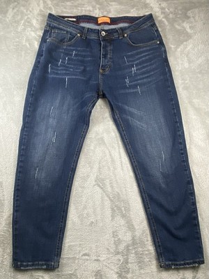 Pauri & Casati Jeans Men s Slim Taper 36x27.5 TG-54 Button Fly Made In Italy