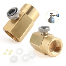 Soda Refill Bottle Co2 Adapter Connector Kit for CGA320 to TR21.4 Thread