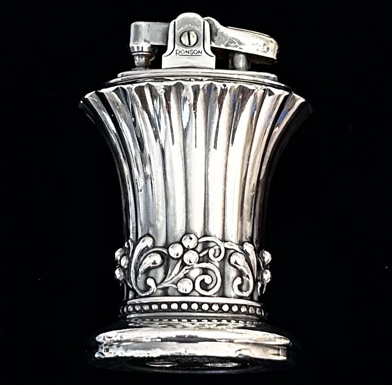 Vintage Newport Ronson Table Lighter England Nice Condition Not Tested
