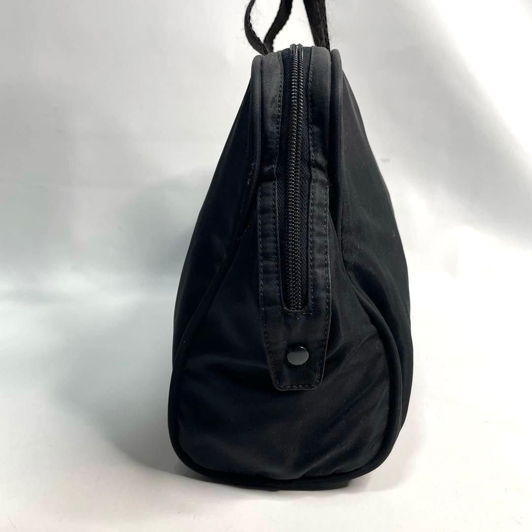 PRADA Prada handbag with triangular logo plate in… - image 6