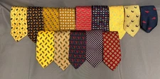 Brooks Brothers Makers Lot Of 14 Ties Novelty Various Patterns Flowers Silk USA