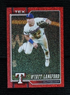 2026 Topps Series 2 HTA Red Sandglitter 4/5 Wyatt Langford #383 1m6p
