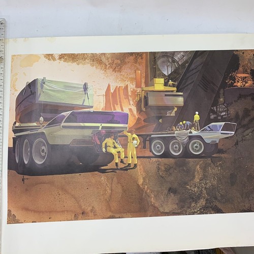 Futuristisches Auto Syd Mead Kunstdruck 18x25 USA Stahl Poster 1967 Vintage - Bild 2 von 13