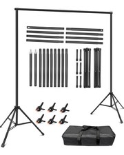 New Best Hemmotop Backdrop Stand 10x8ft WxH, Photography Background for Parties