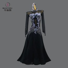 Girls Evening Dress Jazz Waltz Clothes Dance Ballroom Suit Modern Dancewear