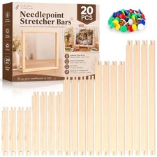 20pcs Needlepoint Stretcher Bars for 6/8/10/12/16