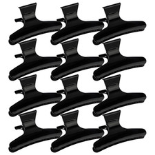 Hair Clips for Styling Sectioning Black Butterfly Hair Clips Clamps Claws Pro Sa