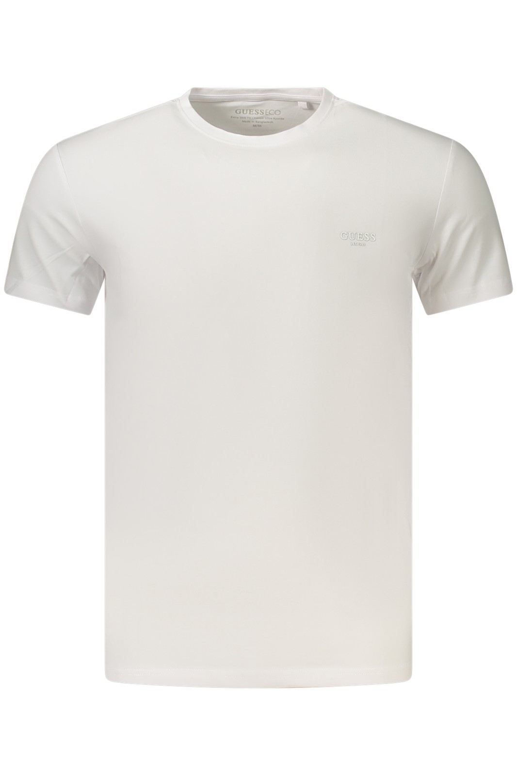 T-Shirt Guess Cn Ss Core Extra Slim Tee Uomo Bianco Extra Grande - Immagine 2