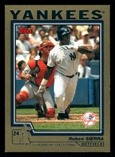 Ruben Sierra New York Yankees 2004 Topps Gold #549 SN /2004
