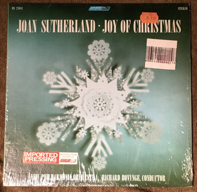 JOAN SUTHERLAND Joy of Christmas Vinyl LP 1965 London Records OS 25943   VG+