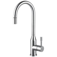 Kitchen Mixer Tap Single Lever Pull-Out Spout Stainless Steel Modern Design 5bar
