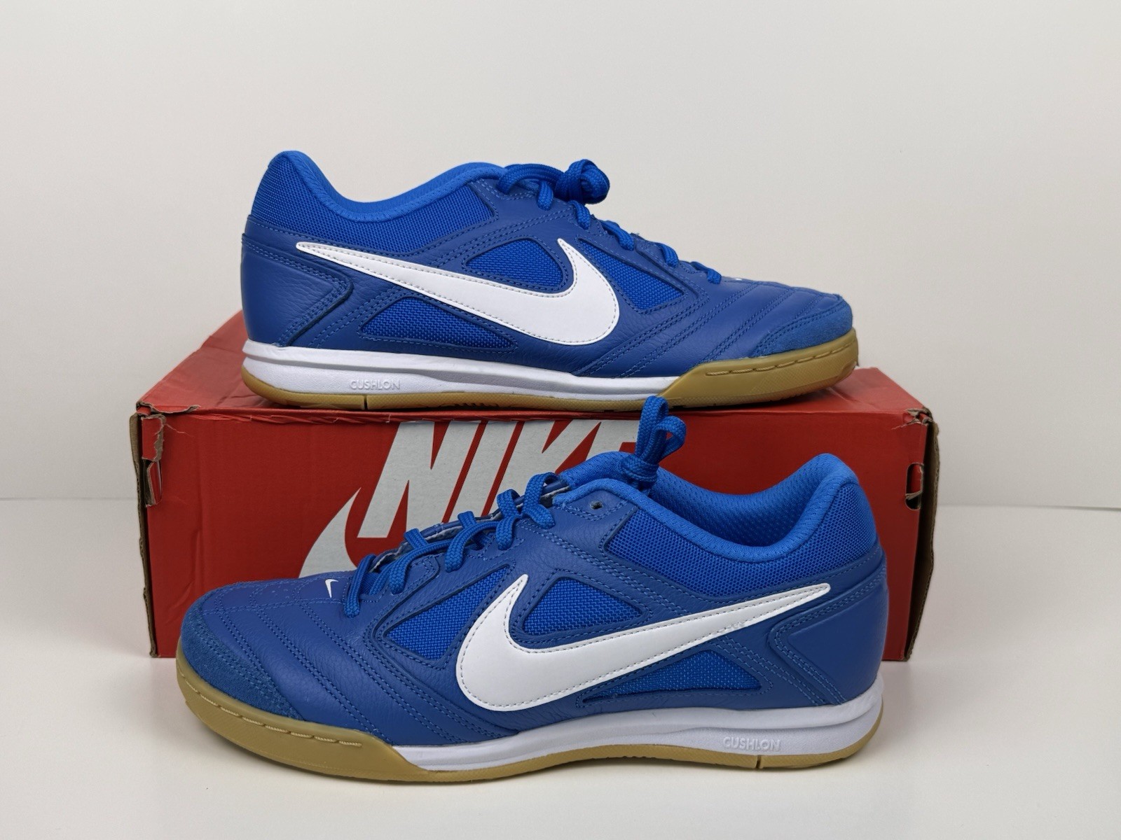 Nike Gato Sneakers Men’s Size 8.5 Photo Blue/White Gum Yellow HQ6019-400