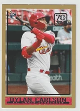 2021 Topps Update Dylan Carlson #70YT-48 70 Years of Topps Baseball RC Cardinals