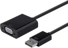 Displayport 1.2A to VGA Active Adapter, Black