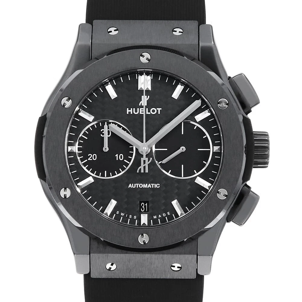 Hublot — HUBLOT Classic Fusion Chronograph Black Magic 521.CM.1771.RX second hand mens