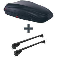 Dachbox G3 Krono 400 + Dachträger G3 Clop infinity für Audi A3 Sportback Typ 8P