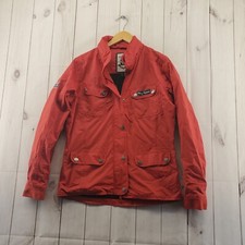 Horze Supreme Hz82 Jacket Womens Small Full Zip Snap Softshell Equestrian Red