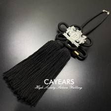 Jdm Junction Produce Chrome Jp Badge Black Fusa Kiku Knot Car Rearview Ornament Jdm Junction Produce Chrome Jp Badge Black Fusa Kiku Knot Car Rearview Ornament