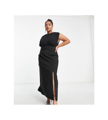 NWOT ASOS DESIGN Curve Black Dress | eBay