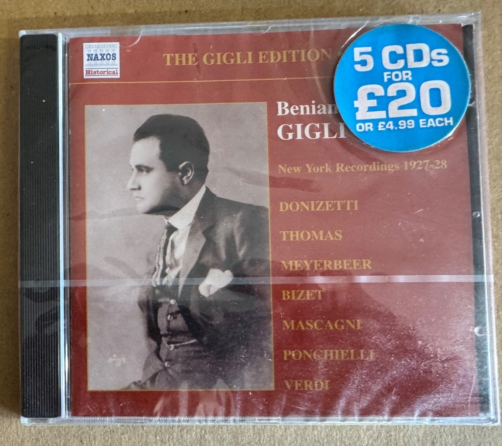 Beniamino Gigli The Camden and New York Recordings NEW  SEALED CD