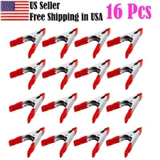 4" inch Heavy Duty Metal Spring Clamps Tool Clip Jaw Opening (16Pcs)