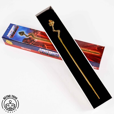 Masters Of The Universe TEELA SNAKE STAFF STAB GOLD Metal Factory Entertainment