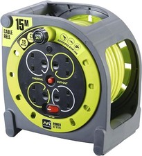 Masterplug HMU15134SL-PX Pro-XT Four Socket Case Cable Reel Extension Lead with