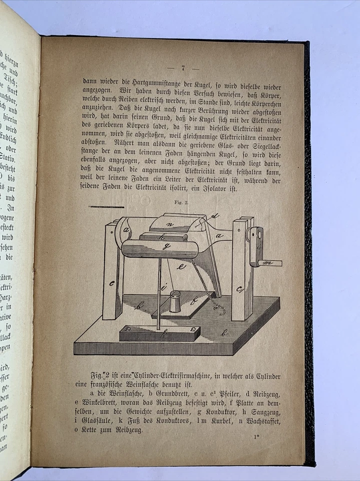 Gottfried Lostau - Anleitung - Elektrilchen Apparaten 1881 Rare - Image 2 of 4