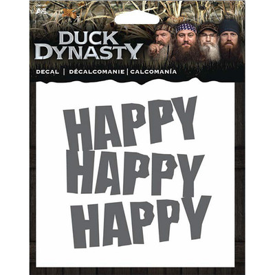 Duck Dynasty Car Truck Auto Window Decal/Sticker Happy Happy Happy ...
