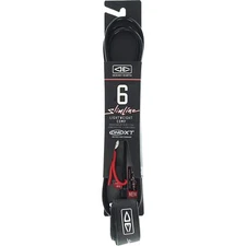 Ocean and Earth Slimline Lightweight Comp One-XT Surfboard Leash - 6' Black