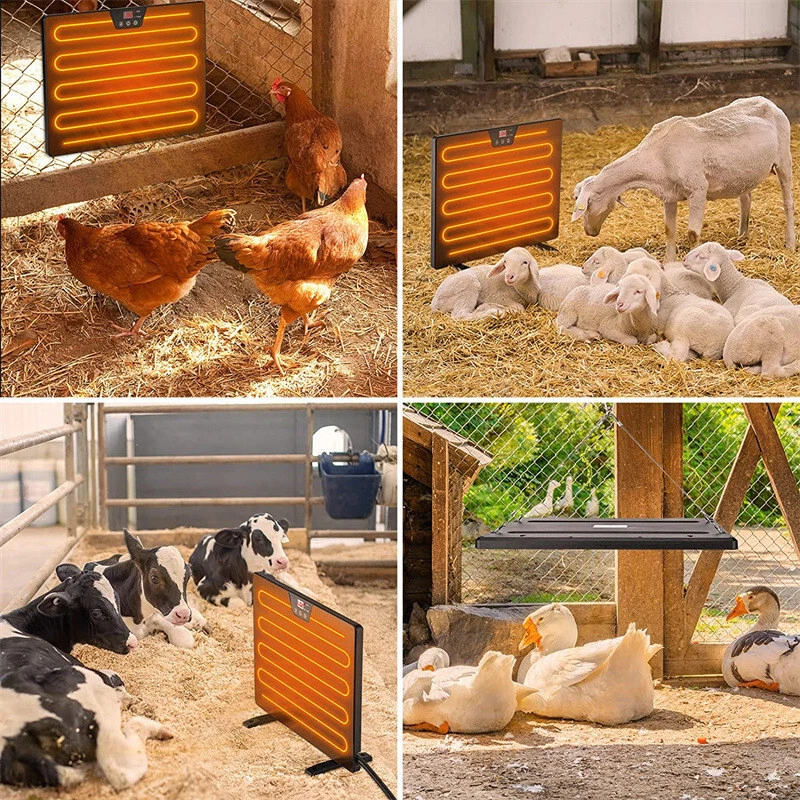 Chicken Coop Heater Safe Radiant Space Heat Energy Efficient Lamps Pet  Heater | eBay