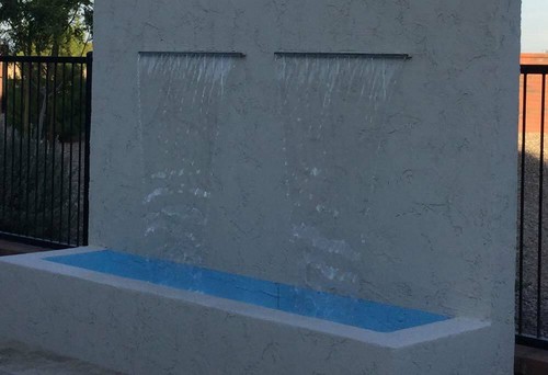 Hoja de agua para piscina/spa y fuente o aliviadero de pared de agua Tomaso de 6" en gris - Imagen 10 de 10
