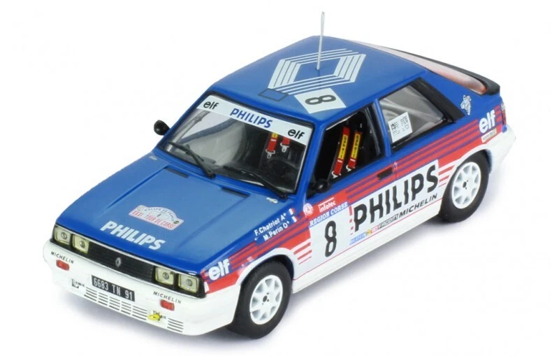 Renault 11 Turbo F. Chatriot Perin #8 Tour de Corse 1987 RAC311 IXO 1/43 Rallye - Photo 2/2