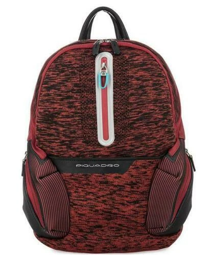 Sac à dos rouge en cuir pour homme