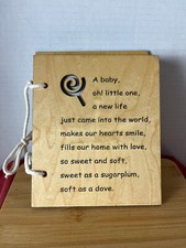 Baby Photo Album Holds 4x6 Pictures SWEET LOVE LITTLE ONE 6.5"x5.5"