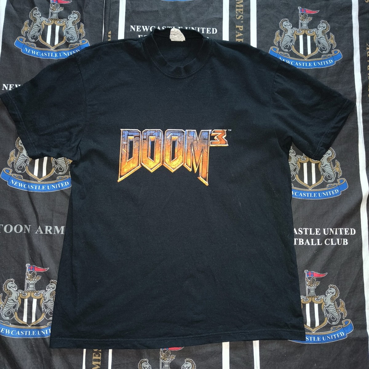 Vintage Starworld Doom 3 Video Game ID Cotton Casual Shirt T-shirt