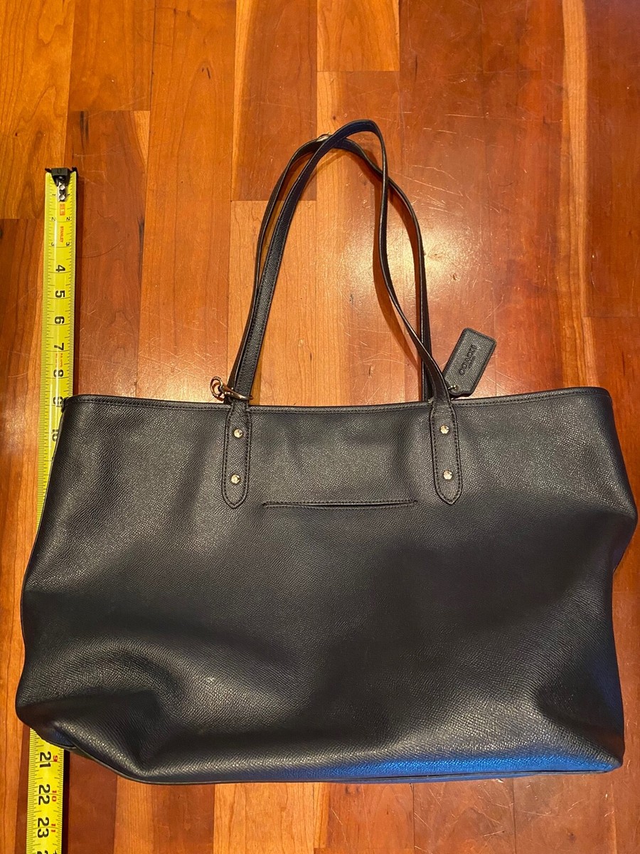 COACH Crossgrain Leather Large City Zip Tote Shoulder